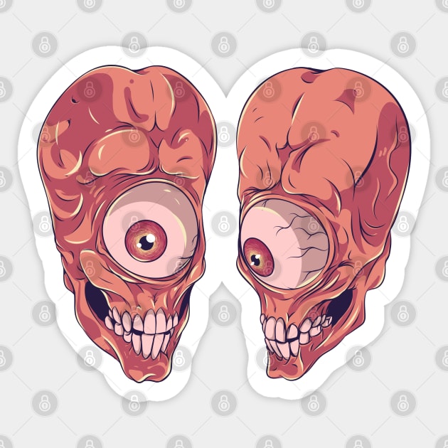 Monsters one eye Sticker by Mako Design 